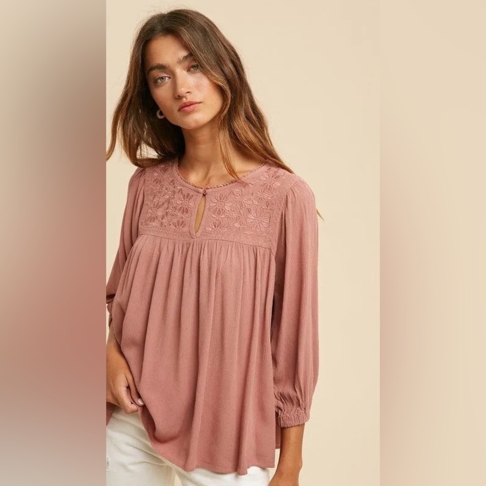 Embroidered Boho Blouse